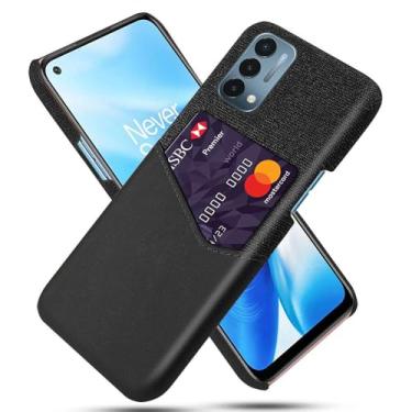 Imagem de Capa para Oneplus Nord 200 5G,Tela e tampa de couro PU,Antideslizante,360°cobertura completa à prova de choque com 1 slot de cartão atrás,Prevenção de queda-Black