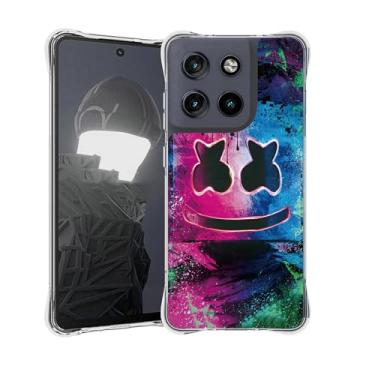 Imagem de Aroepurt Capa compatível com Motorola Moto G Stylus 5G 2025 [proteção espessa de silicone macio][efeito luminoso] YGH-BQ