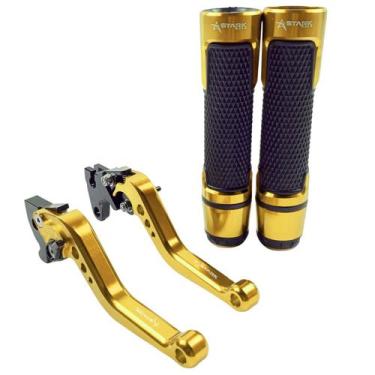 Imagem de Kit Manete Manopla Luva Moto Xt660r Xt 225 Dt 200 Tdm 225 - Stark Race