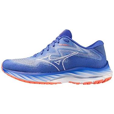 Imagem de Tênis Mizuno Wave Rider 27 SSW Feminino (Azul/Branco, BR, Adulto, Numérico, 35)