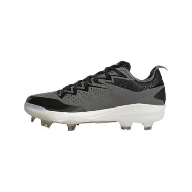 Imagem de adidas Tênis de beisebol masculino Adizero Electric 2.0 TPU, Preto/Branco/Cinza Team, 38