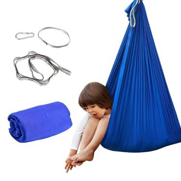 Imagem de Balanço Sensorial,Redes de Conforto e Carinho - Baloiço Sensorial Suave e Portátil Calmante para Sala de Aula Jardim Berçário Pátio Casa na Árvore Campismo Quarto e Quintal