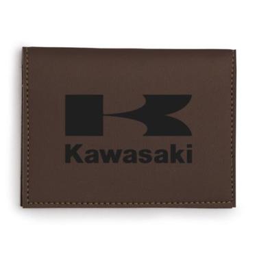 Imagem de Porta Documento Cartão Cnh Três Divisões Para Kawasaki - LUALKI STORE 
