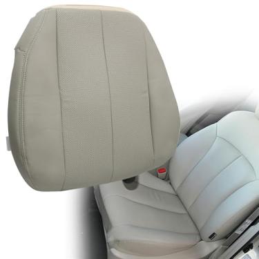 Imagem de GXARTS Tampa de assento de couro de substituição do lado do motorista bronze perfurado compatível com Subaru Outback 2010 2011 2012 2013 2014