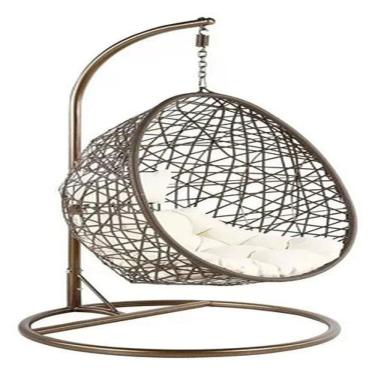 Imagem de Cadeira Ninho Balanço Rattan Suspensa C/ Suporte Até 120kg