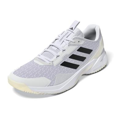 Imagem de adidas Crazyflight 6 Tênis masculino para uso interno, Branco/Preto/Branco, 36