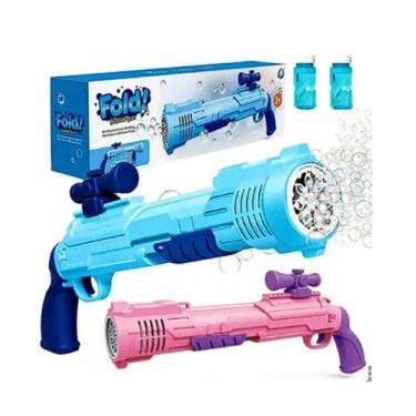 Imagem de Pistola Lança Bolha Sabão Brinquedo Maquina Bolha De Sabão Automática 