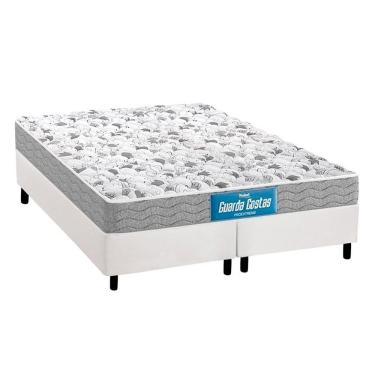 Imagem de Conjunto Box Queen: Colchão Anatômico Probel D45 Guarda Costas Próextreme + Base CRC Courano White (158x198)