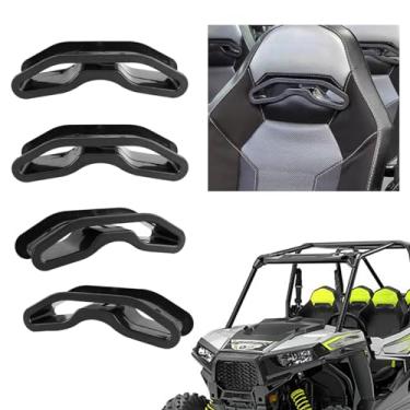 Imagem de AUFER Encaixe de bisel de passagem do cinto de segurança compatível com UTV Polaris RZR XP Turbo 1000 900 S XC General 2014-2023 (4 peças)