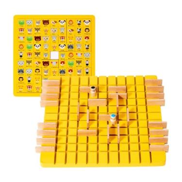 Imagem de menolana Cérebro teaser jogo de tabuleiro mão olho coordenação estratégia de madeira jogo de estratégia para crianças presente de aniversário, animal