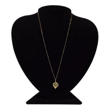 Imagem de Colar Banhado Em Ouro 18K Elo Veneziano 50Cm Coração - Ponte Vecchio