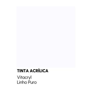Imagem de Tinta Fosca Premium Brancos - Vitacryl, Linho Puro, 3,6 lts