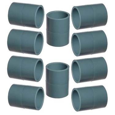 Imagem de Kit 10 luva lisa pvc cinza 3/4" masster