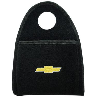 Imagem de Lixeira Lixinho Automotiva Carro Carpete Logo Bordado para Câmbio Preta