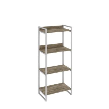 Imagem de Estante Kuadra 60x40x146cm C/04 Prateleiras Carvalho / Carvalho /