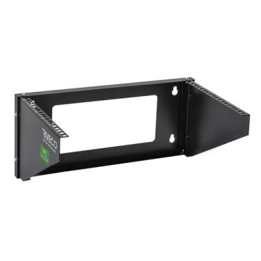 Imagem de RIVECO Rack de parede 6U para rede | Carga pesada reforçada de 29,9 a 45,9 kg, pequenos suportes para servidores verticais e horizontais para equipamentos de TI e estúdio de 48,2 cm.