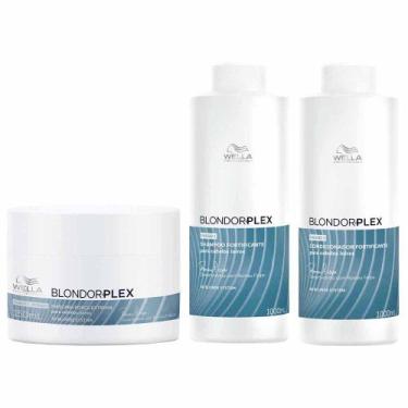 Imagem de Wella Professionals Blondorplex Kit  Shampoo + Condicionador + Máscara