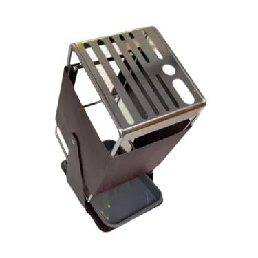 Imagem de IEUDNS de facas com ranhura para tesoura, fácil de limpar, organizador de armazenamento moderno e giratório, escorredor de pratos, suporte para, Grão de Madeira