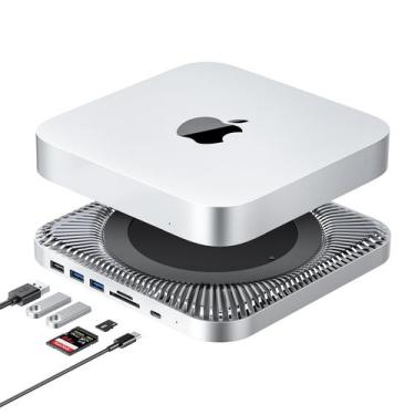 Imagem de Hub e suporte Mac com portas SSD RayCue tipo C, USB 3.0/2.0