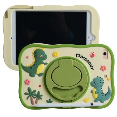 Imagem de Capa de desenho animado para iPad Mini 1/2/3/4/5 7,9 polegadas, suporte de silicone macio MONEHOYSY [à prova de quedas, à prova de choque, antiderrapante] Capa traseira com suporte para crianças,