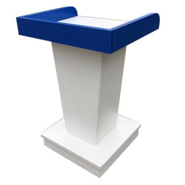 Imagem de Podiums Púlpito Moderno de Madeira Maciça Púlpito Moderador Suporte de Pódio Pódio Mesa de Recepção para Igrejas, Conferências, Palestras
