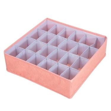 Imagem de Caixa organizadora de gaveta para roupas íntimas, divisórias dobráveis para roupas íntimas, sutiãs, meias, gravatas, cachecóis