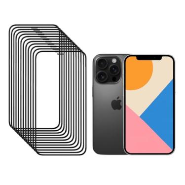 Imagem de 12 Película de Vidro 3D para Todos iPhone e Modelos iOS: 7, 8, XR, XS, 11, 12, 13, 14, 15, 16, Pro Max (iPhone 6 e 6s Plus Preto)