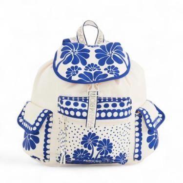 Imagem de Bolsa Pipoca Farm ETC Palermo Azul e Branca Verão 25