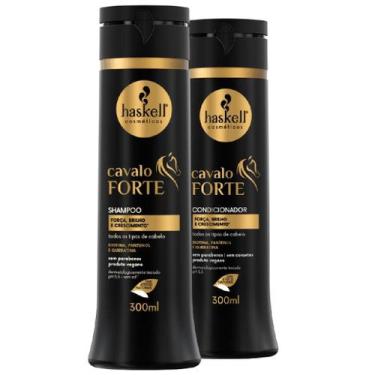 Imagem de Kit Haskell Cavalo Forte Shampoo Condicionador 300ml Tratamento Fortal