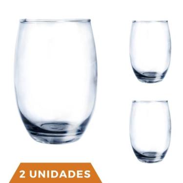 Imagem de 2 Copos Alto Redondo Vidro Aruba 465ml Suco Drink Nadir - NADIR FIGUER