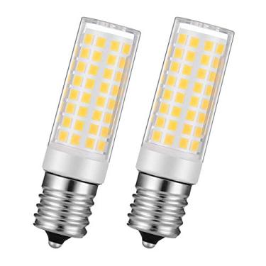 Imagem de Luzes de micro-ondas sob o capô base E17 ajuste exato para micro-ondas Whirlpool - lâmpada LED para micro-ondas Maytag Kenmore GE Amana Over The Range Hood Pacote com 2 (6W, branco quente)