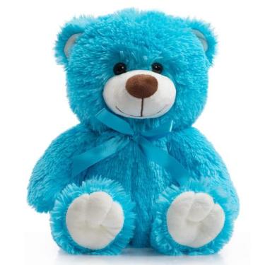 Imagem de Ursinho de pelúcia WENMOTDY Super Color 35cm azul