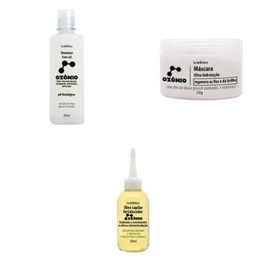 Imagem de Cresce Fortalece E Regenera Ozônio Óleo Shampoo E Máscara - Lucy's