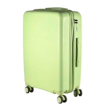 Imagem de Mala Média 23Kg Polipropileno Inquebrável Verde Londres - Ultra Leve