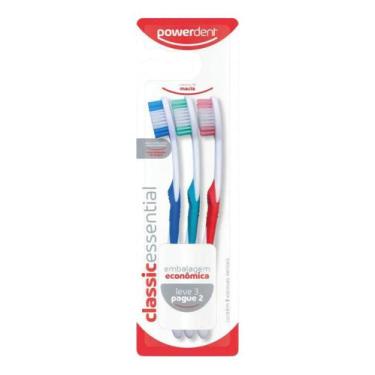 Imagem de Escova Dental Classic Power Macia 3un Powerdent