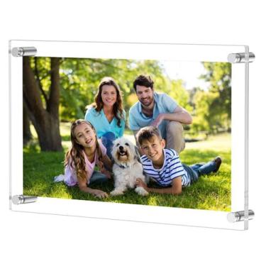 Imagem de Porta-retratos NIUBEE Clear Acrylic Wall Mount 21x36cm
