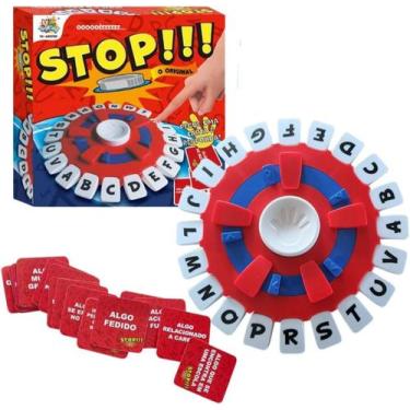 Imagem de Jogo Stop Tabuleiro De Desafio Rápido Caça Palavras Novo