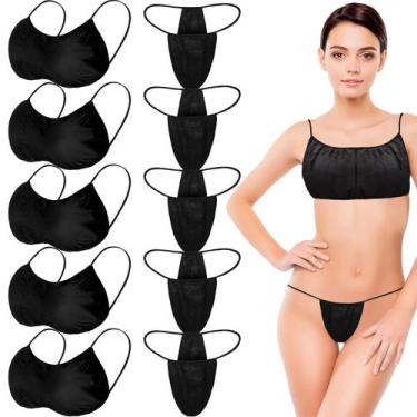 Imagem de Conjunto de roupa íntima descartável SATINIOR 200 peças para mulheres