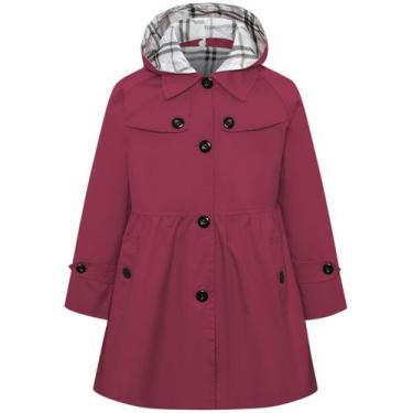 Imagem de Casaco Betusline Girl de peito único, vinho tinto, 11-12 anos