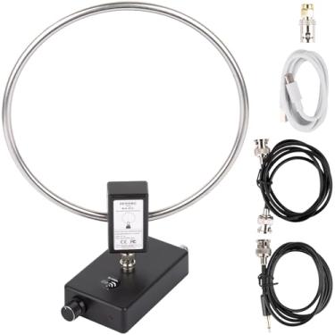 Imagem de GA450 Antena de loop ativo portátil HF antena de ondas curtas com cabo BNC, adequada para recepção de rádio amador interno e externo SW MW SSB