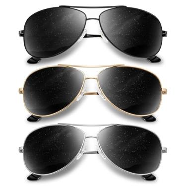 Imagem de KALIYADI Óculos De Sol Polarizados - Masculino Aviador Feminino: Politizados Atualizados Com Proteção Uv Para Dirigir