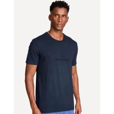 Imagem de Camiseta John John Masculina Regular Fit Puff Outside Azul Marinho-Masculino