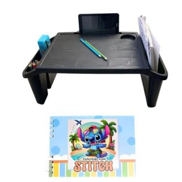 Imagem de Mesa Apoio Infantil + Livro De Capa Dura  48 Páginas Para Colorir, Cri