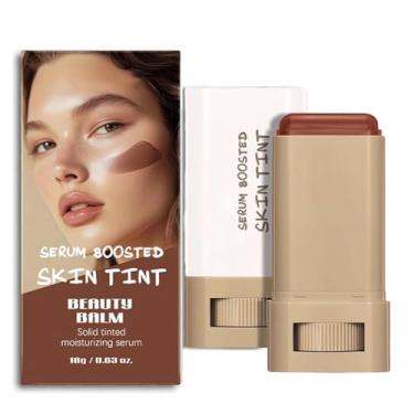 Imagem de Beauty Balm Serum Boosted Skin Tint-A 3 em 1 combinando Bastão de Bastão, Soro Hidratante Leve e Sólido Colorido Base Contorno Rosto para Mulheres, Cobertura Média a Total Montável (#02)
