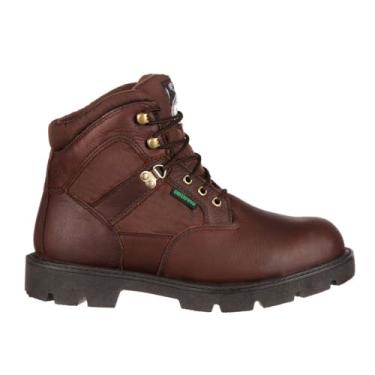 Imagem de Georgia Boot Men's Homeland 6" Meel Toe Work, Brown, 8 W US