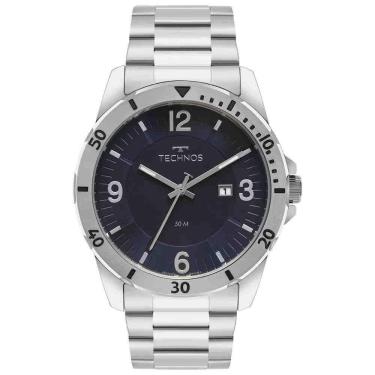 Imagem de Relógio Technos Masculino Militar Prata - 2115Naf/1A