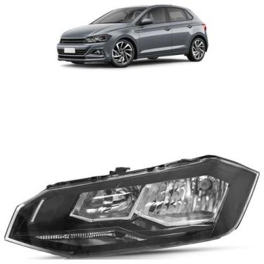 Imagem de Farol Dianteiro Polo 2017 A 2020 Máscara Negra - Automotive Imports, E
