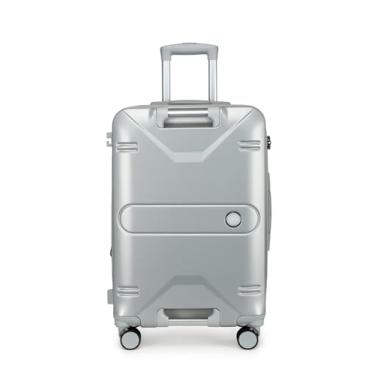 Imagem de Mala De Viagem De Bordo Pequena De Mão 10kg Alça Frontal (Prateada)