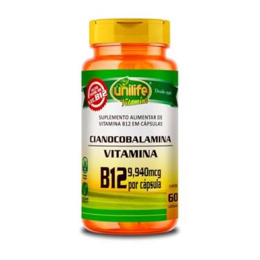 Imagem de Vitamina B12 - Cianocobalamina - 60 cápsulas