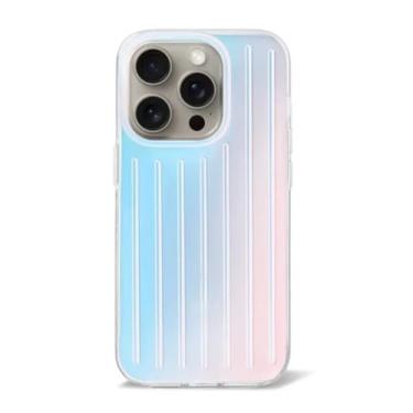 Imagem de Capa de luxo para iPhone 16 Pro Max 15pro 14 13 12, capa protetora à prova de choque com embalagem de caixa de presente (para iPhone 15 Pro/cor arco-íris)